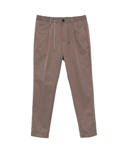 Pantaloni affusolati con coulisse tortora scuro HERNO | PT000236U129052700 TORTORA SCURO